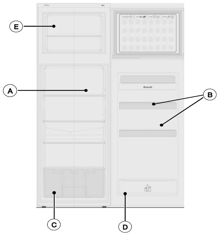 BRANDT BFC355SW - DESCRIPTION OF YOUR APPLIANCE (depending on the model) - 1
