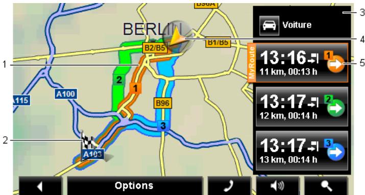 NAVIGON 70 PLUS - Carte au mode Présentation - 1