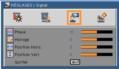 NEC U250X - RéGLAGES | Signal (RGB) - 2