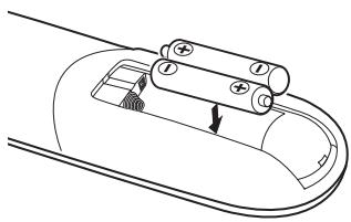 NEC U250X - Installation des piles - 3