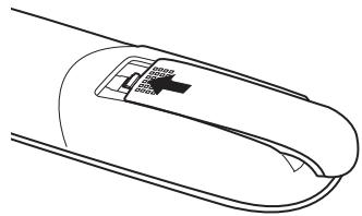 NEC U250X - Installation des piles - 4
