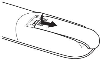 NEC U250X - Installation des piles - 1