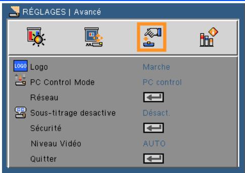 NEC U250X - RéGLAGES | Avance - 1