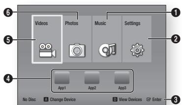 SAMSUNG BDF5500 - Home Menu - 1