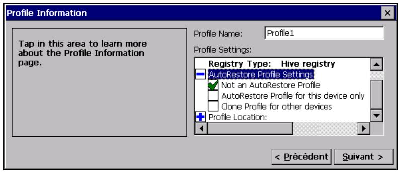 PSION NETBOOK PRO - AutoRestore Profile Settings - 1
