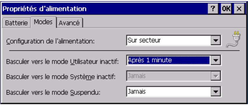 PSION NETBOOK PRO - Modes d'économie d'énergie - 1