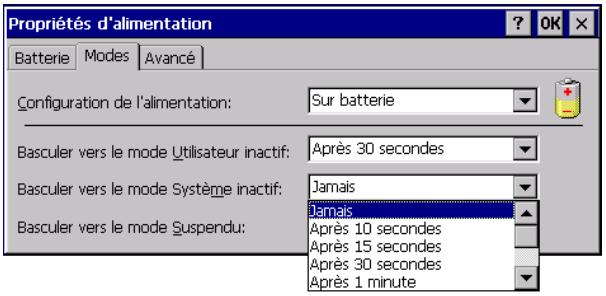 PSION NETBOOK PRO - Basculer vers le mode Systeme inactif - 1