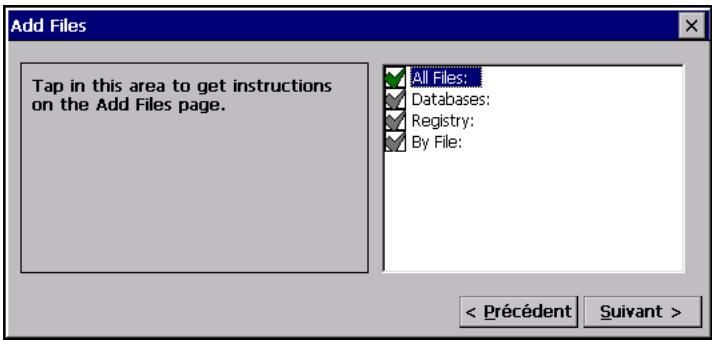PSION NETBOOK PRO - Page Add Files (ajout de fichiers) - 1