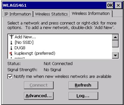 PSION NETBOOK PRO - Configuration de la carte radio 802.IIb - 1