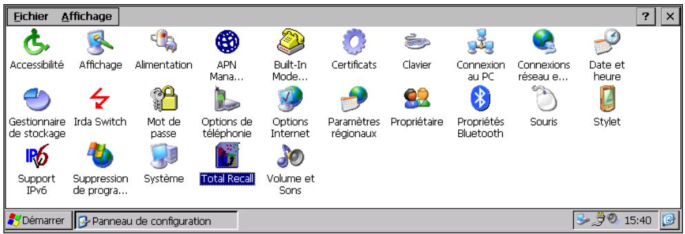 PSION NETBOOK PRO - Panneau de configuration : - 1