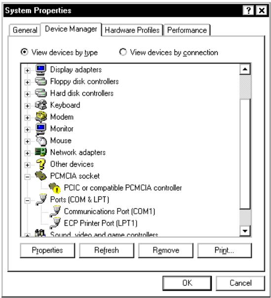 PSION NETBOOK PRO - Conflits de péripériques - 2