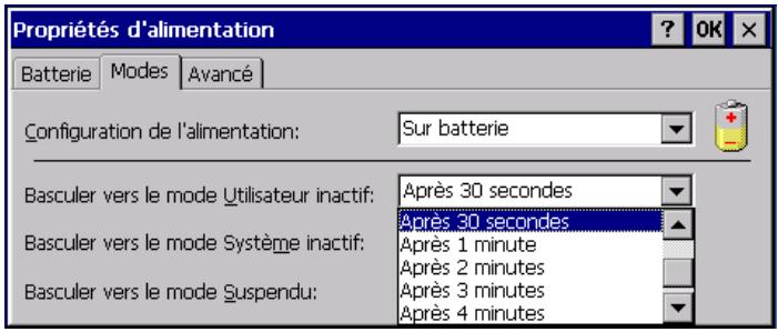 PSION NETBOOK PRO - Basculer vers le mode Utilisateur inactif - 1