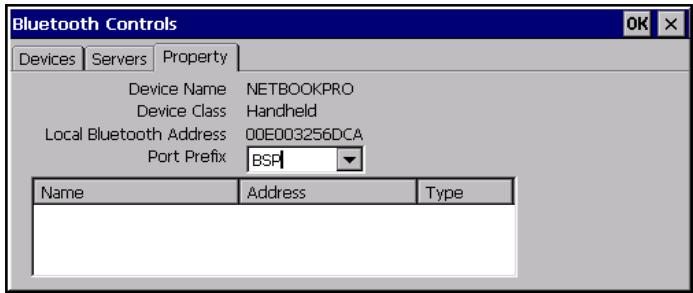 PSION NETBOOK PRO - Menu Property - 1