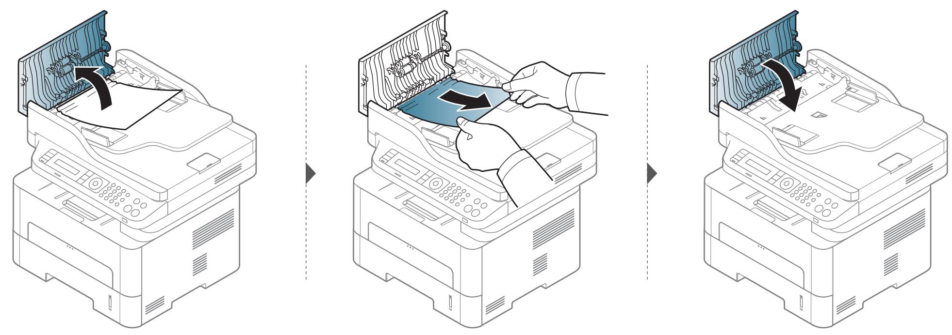 SAMSUNG SL-M2675F - Suppression des bourrages d'original - 1