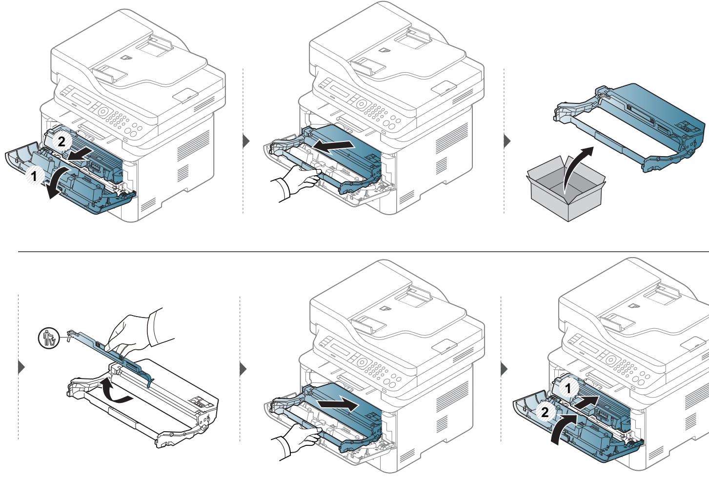 SAMSUNG SL-M2675F - Remplacement de l'unité d'imagerie - 1