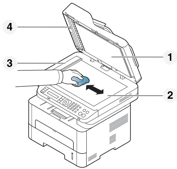 SAMSUNG SL-M2675F - Nettoyage du scanner - 2