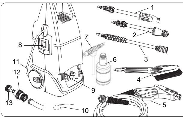 SISTEMA JET CLEANER 1600 TSS - LISTA DE LAS PIEZAS - 1