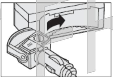 VALENTINE ONE - Installation du module d'affichage sur le connecteur pour allume-cigare - 1