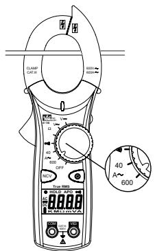 IDEAL 61-746 - Measuring AC Current (Amps): - 1