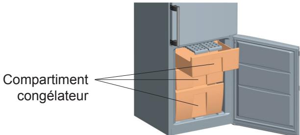 BRANDT BFC639YNX - Retrait du compartiment congélateur; - 1