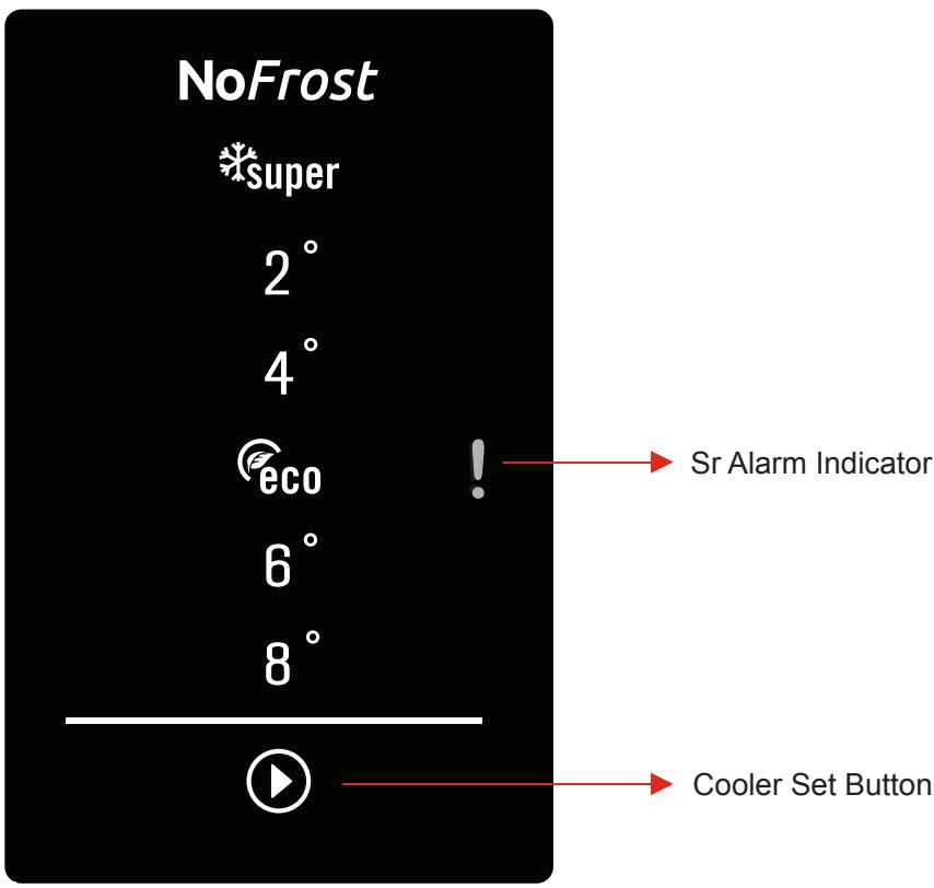 BRANDT BFC639YNX - Display and control panel - 1