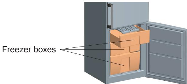 BRANDT BFC639YNX - Removing The freezer box; - 1