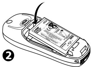 MITSUBISHI TELECOM TRIUM 110 - Mise en place de la batterie - 2
