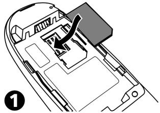 MITSUBISHI TELECOM TRIUM 110 - Insertion de la carte SIM - 1