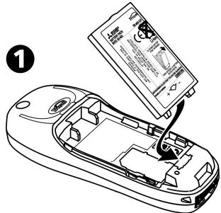 MITSUBISHI TELECOM TRIUM 110 - Mise en place de la batterie - 1