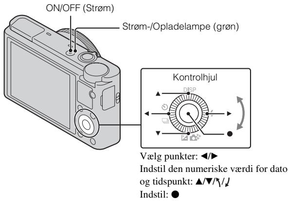SONY DSC-RX100 - Indstilling af uret - 1