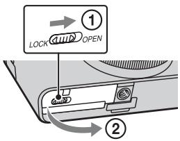 SONY DSC-RX100 - De accu plaatsen - 1
