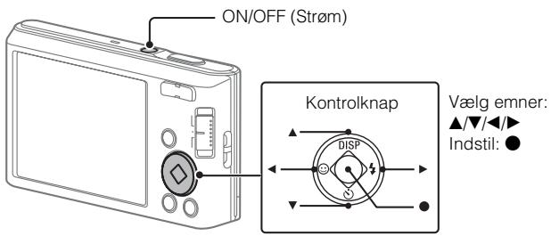 SONY DSC-W830 PACK  : ETUI - Indstilling af ur - 1