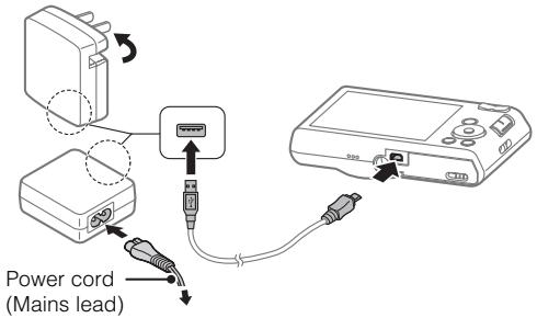 SONY DSC-W830 PACK  : ETUI - Charging the battery pack - 1