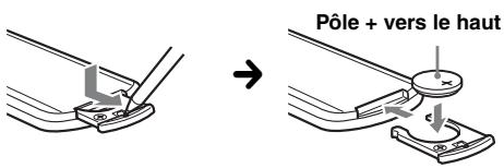 SONY XNV-L77BT TOMTOM - Remplacement de la pile au lithium de la mini-telecommande - 1