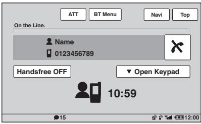 SONY XNV-L77BT TOMTOM - Funktionen während eines Anrufs - 1