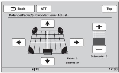 SONY XNV-L77BT TOMTOM - Réglage des caractéristiques du son - 1