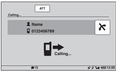SONY XNV-L77BT TOMTOM - Raak de cijfertoetsen aan om het telefoonnummer in te voeren en raak aan. - 1