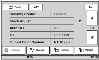 SONY XNV-L77BT TOMTOM - Terwijl het apparaat is uitgeschakeld, raakt u "Source List" en aan. - 1
