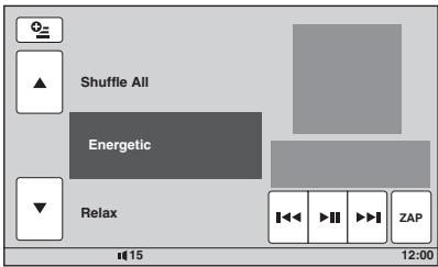 SONY XNV-L77BT TOMTOM - Lecture des plages du canal — SensMe™ channels - 1