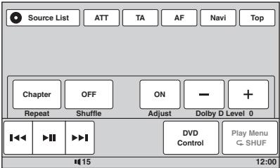 SONY XNV-L77BT TOMTOM - Raakijdens het afspelen "Play Menu" aan en raak hetvak "Repeat" of "Shuffle" herhaaldelijk aan tot de gewenste optie worden weergegeven. - 1