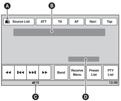 SONY XNV-L77BT TOMTOM - Aanduidingenijdens ontvangst - 1