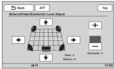 SONY XNV-L77BT TOMTOM - Einstellen der Klangeigenschaften - 1
