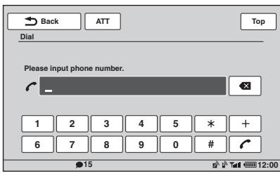 SONY XNV-L77BT TOMTOM - Berühren Sie „Call Menu" und dann „Dial". - 1