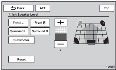 SONY XNV-L77BT TOMTOM - Réglage du volume des haut-parleurs - 1