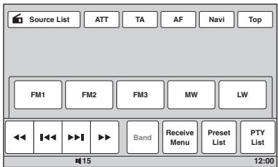 SONY XNV-L77BT TOMTOM - Appuyez sur « Band » - 1