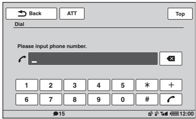SONY XNV-L77BT TOMTOM - Raak "Call Menu" en "Dial" aan. - 1