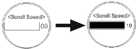 NGS MPX - Réglage de la vitesse de déplacement sur écran - 1