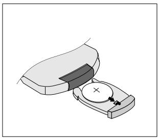 AUDIOVOX FTS 100 - Mise en place/remplacement de la pile - 1
