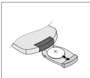 AUDIOVOX FTS 100 - Inserting/replacing the battery - 1