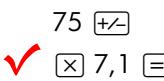 HP 17BII+ - Saisie de nombres négatifs - 1